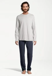 Pyjama Night & Home (Set, 2 tlg) Schlafanzug - Baumwolle - Atmungsaktiv - Hose mit seitlichen Taschen
