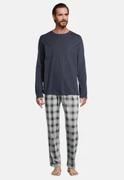 Pyjama Night & Home (Set, 2 tlg) Schlafanzug - Baumwolle - Atmungsaktiv - Hose mit seitlichen Taschen