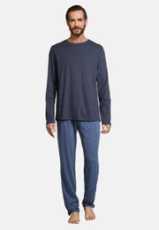 Pyjama Night & Home (Set, 2 tlg) Schlafanzug - Baumwolle - Atmungsaktiv - Hose mit seitlichen Taschen