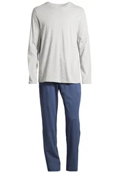 Schiesser Pyjama Night & Home Grau/Hellgrau/Khaki