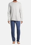 Schiesser Pyjama Night & Home Grau/Hellgrau/Khaki