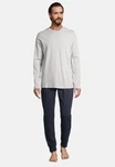 Schiesser Pyjama Night & Home Set Grau/Dunkelblau/Khaki/Hellgrau