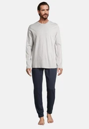 Pyjama Night & Home (Set, 2 tlg) Schlafanzug - Baumwolle - Atmungsaktiv - Hose mit seitlichen Taschen