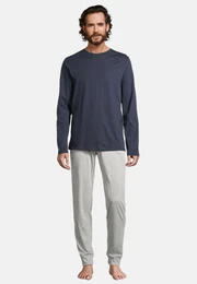 Pyjama Night & Home (Set, 2 tlg) Schlafanzug - Baumwolle - Atmungsaktiv - Hose mit seitlichen Taschen
