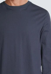 Schiesser Pyjama Night & Home Set Dunkelblau/Grau/Blau