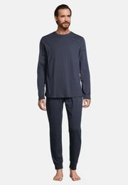 Pyjama Night & Home (Set, 2 tlg) Schlafanzug - Baumwolle - Atmungsaktiv - Hose mit seitlichen Taschen