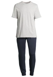 Schiesser Pyjama Night & Home Set Grau/Hellgrau/Dunkelblau/Khaki