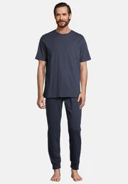 Pyjama Night & Home (Set, 2 tlg) Schlafanzug - Baumwolle - Atmungsaktiv - Hose mit seitlichen Taschen