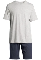 Schiesser Pyjama Night & Home Grau/Hellgrau/Khaki
