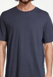 Schiesser Pyjama Night & Home Dunkelblau/Grau/Blau