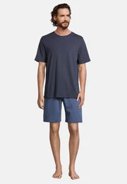 Pyjama Night & Home (Set, 2 tlg) Schlafanzug - Baumwolle - Atmungsaktiv - Hose mit seitlichen Taschen