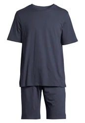 Schiesser Pyjama Night & Home Dunkelblau/Dunkelgrau/Grau/Blau