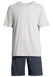 Schiesser Pyjama Night & Home Grau/Hellgrau/Khaki