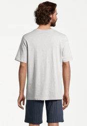 Schiesser Pyjama Night & Home Grau/Hellgrau/Khaki