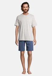 Schiesser Pyjama Night & Home Khaki/Grau/Beige/Hellgrau/Braun