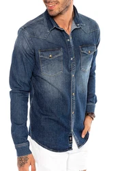 RedBridge Jeanshemd Blau/Dunkelblau/Hellblau