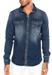 RedBridge Jeanshemd Blau/Dunkelblau/Hellblau