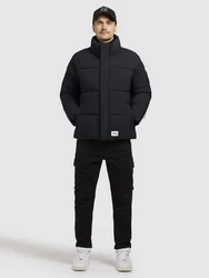 khujo Steppjacke DUNGH MATT Schwarz