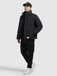 khujo Steppjacke DUNGH MATT Schwarz