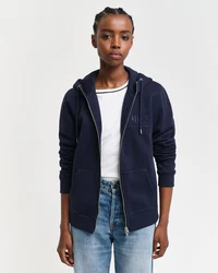 Gant Sweatshirt Sweatjacke Regular Fit Dunkelblau/Blau/Hellblau