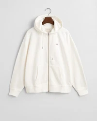 Gant Sweatshirt Zip Hoodie Shield Relaxed Fit 