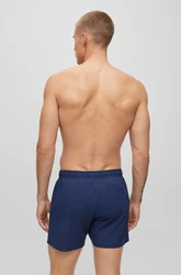 BOSS Badeshorts Iconic beige/dunkelblau/schwarz/weiß