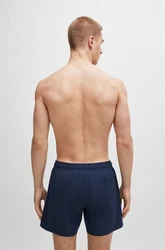 BOSS Badeshorts Iconic beige/dunkelblau/schwarz/weiß