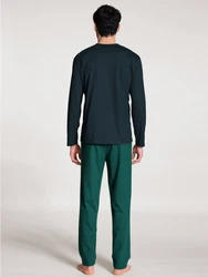 CALIDA Pyjama Season Special Herren Grün/Türkis/Blau/Dunkelgrün/Dunkelblau
