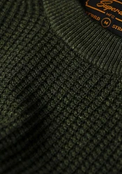 Superdry Strickpullover TEXTURED CREW KNIT JUMPER thyme grn