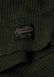 Superdry Strickpullover TEXTURED CREW KNIT JUMPER thyme grn