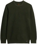 Superdry Strickpullover TEXTURED CREW KNIT JUMPER thyme grn