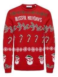 Strickpullover ONSXMAS REG 5 ALLOVER CREW KNIT