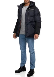 Indicode Steppjacke INKayce Dunkelblau/Blau/Hellblau