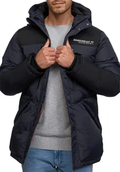 Indicode Steppjacke INKayce Dunkelblau/Blau/Hellblau
