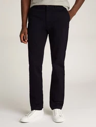 Tommy Hilfiger Chinohose Denton Chino Satin Dunkelblau/Blau