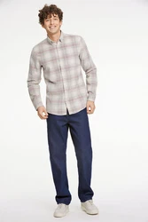 LINDBERGH Hemd Beige/Khaki
