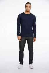 Lindbergh Rundhalspullover Dunkelblau/Blau