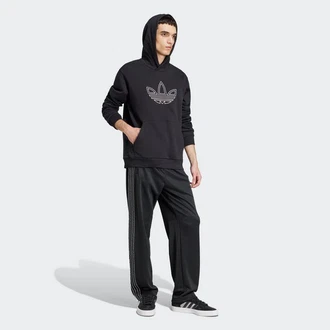 adidas Originals Kapuzensweatshirt OUTLINE HD Schwarz/Dunkelgrau/Hellgrau/Grau