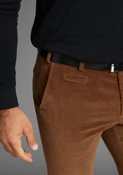 Man's World Dehnbund Hose Braun/Dunkelbraun/Beige