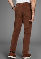 Man's World Dehnbund Hose Braun/Dunkelbraun/Beige