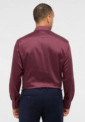 Eterna Langarmhemd MODERN FIT EASY IRON Dunkelrot/Bordeaux/Rot