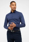Eterna Langarmhemd SUPER SLIM Dunkelblau/Blau