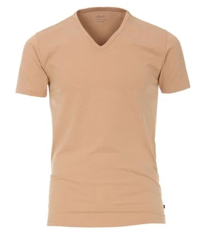 VENTI T-Shirt V-Neck Beige/Braun/Khaki