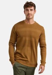 Kronstadt Pullover Hannes Braun/Khaki/Orange