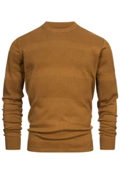 Kronstadt Pullover Hannes Braun/Khaki/Orange