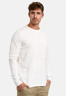 Kronstadt Pullover Hannes Weiß/Creme/Grau