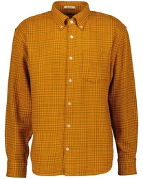 Langarmhemd Herren Hemd HOUNDSTOOTH SHIRT Relaxed Fit (1-tlg)