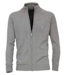 CASAMODA Cardigan Langarm mit Reißverschluss Strickjacke (004450) Grau/Hellgrau/Dunkelgrau