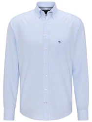 FYNCH-HATTON Businesshemd All Season Hellblau/Dunkelblau/Blau