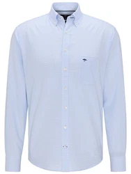 FYNCH-HATTON Businesshemd All Season Hellblau/Dunkelblau/Blau